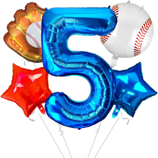 Baseball 5th Birthday Balloon Set – Rookie of the Year