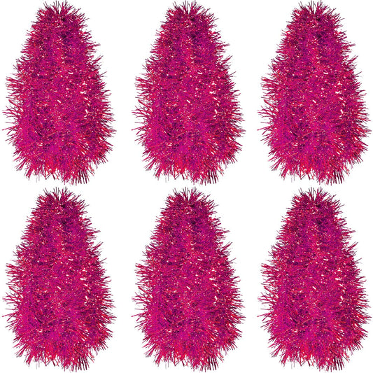 Pink Tinsel Garland Rose Red