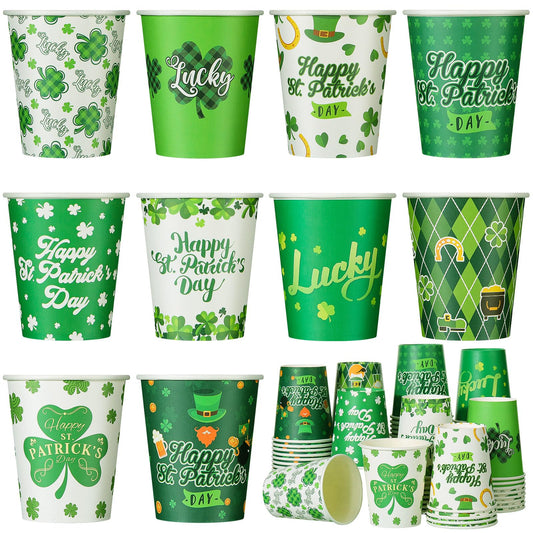 St. Patrick’s Day Shamrock Paper Cups – 100 Pack