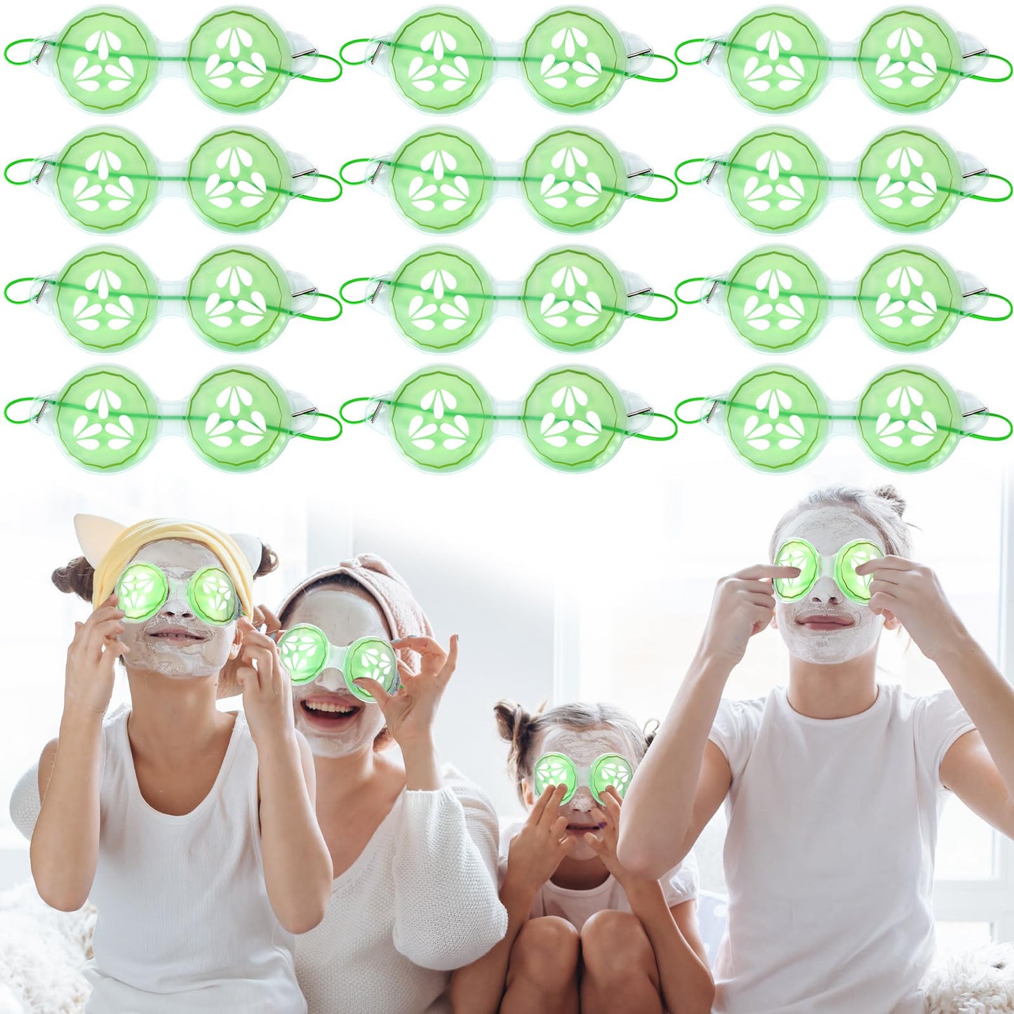 Cucumber Gel Eye Pads Spa Party Favours – 12 Pack