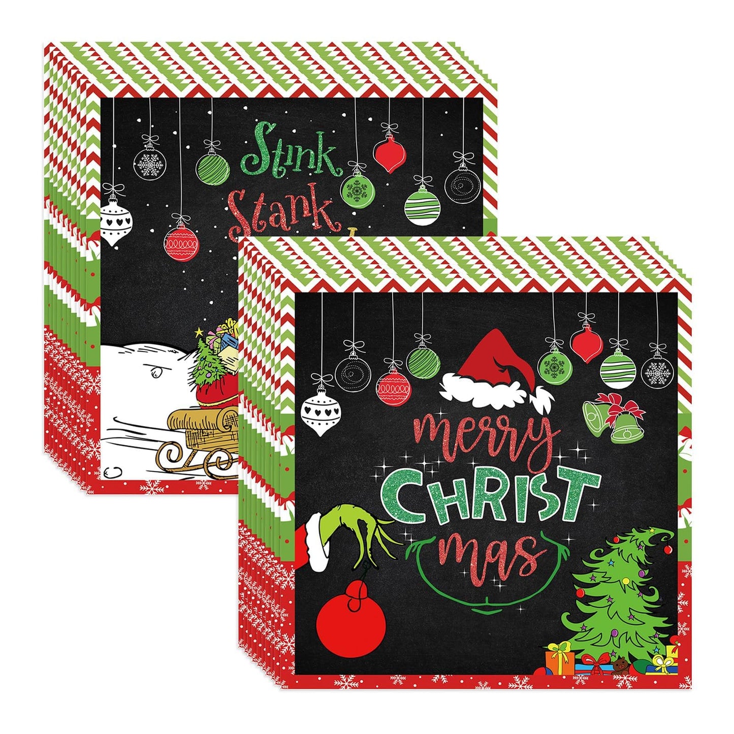 Christmas Disposable Cocktail Napkins - 100 ct