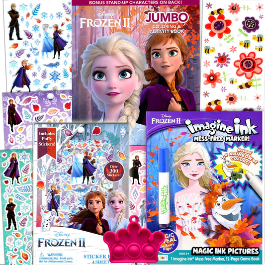 Winter Ice Princess Coloring & Activity Book Bundle