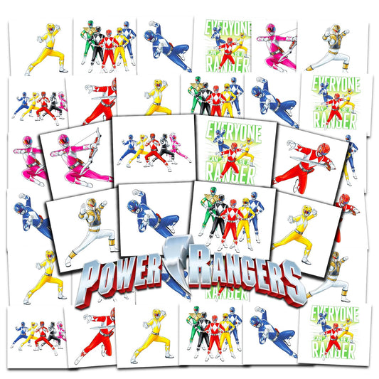 Power Rangers Temporary Tattoos Party Favours – 70+ Pack
