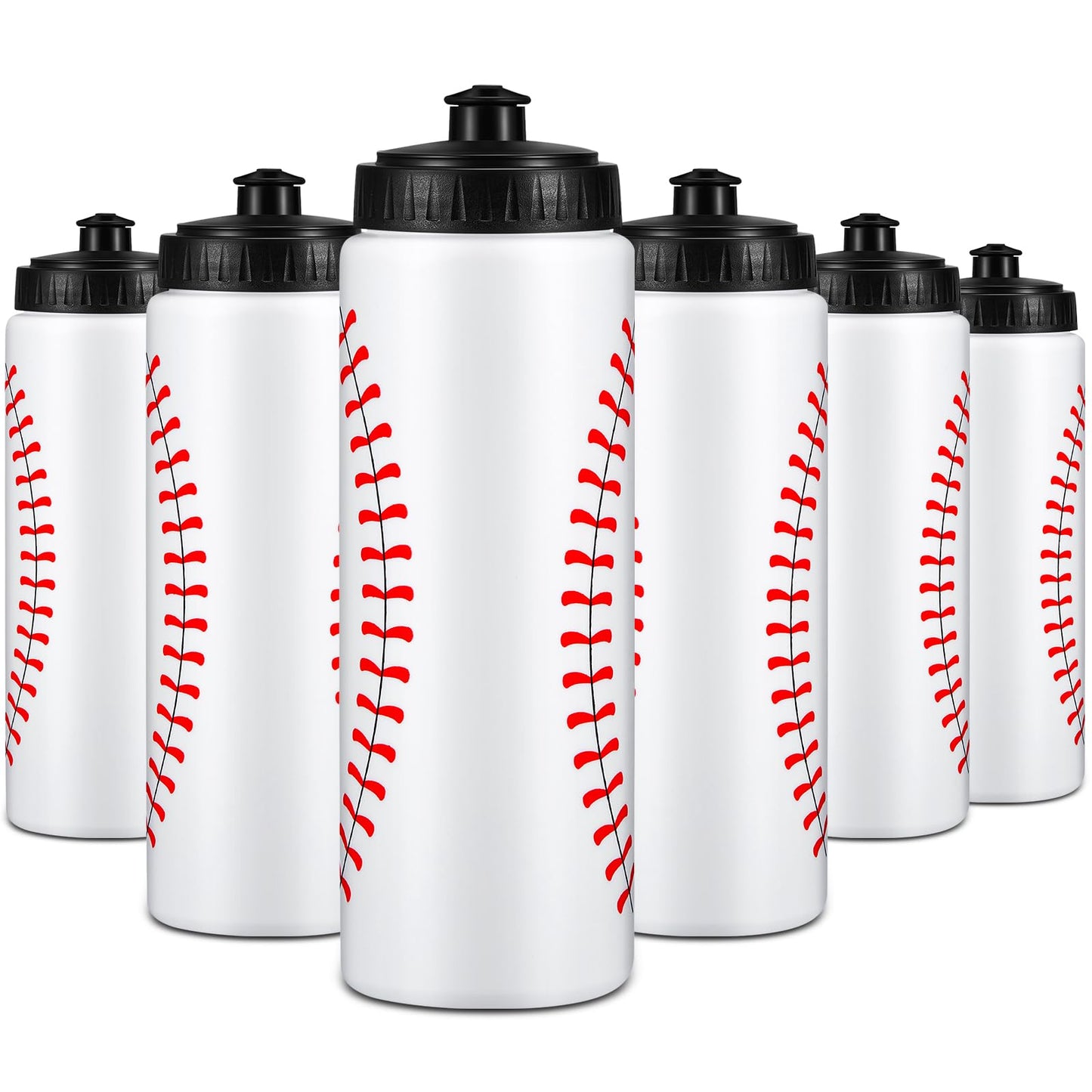 Baseball Plastic Reusable Water Bottles