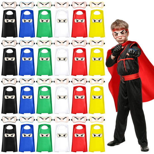 Ninja Capes & Masks – 24 Sets