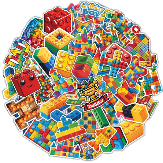 Building Block Sticker Pack - 100 ct
