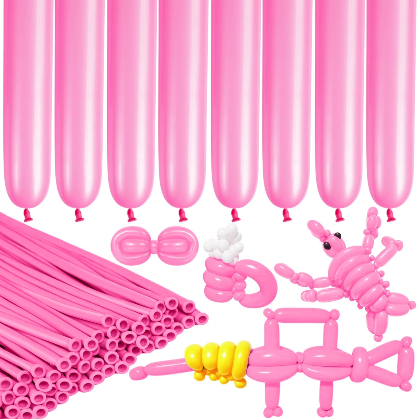 Pink Balloon Animal Long Twisting Balloons