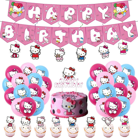 Hello Kitty Complete Birthday Decoration Set