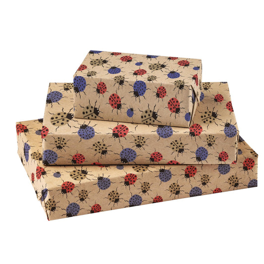 Ladybug Kraft Wrapping Paper Roll