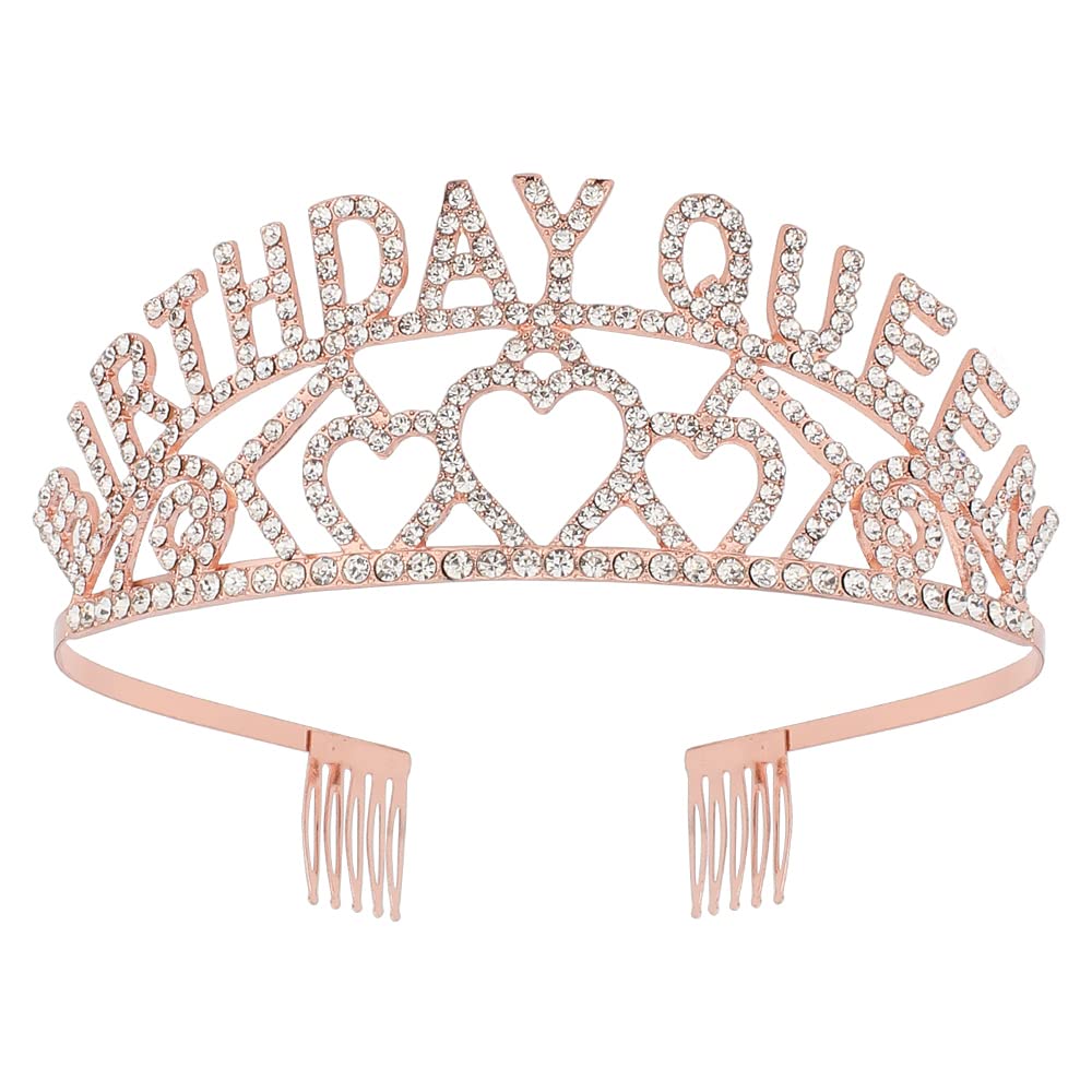 Rose Gold Birthday Queen Tiara