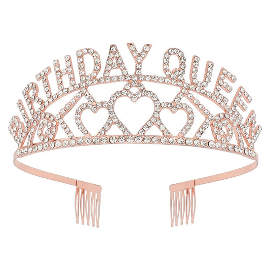 Rose Gold Birthday Queen Tiara