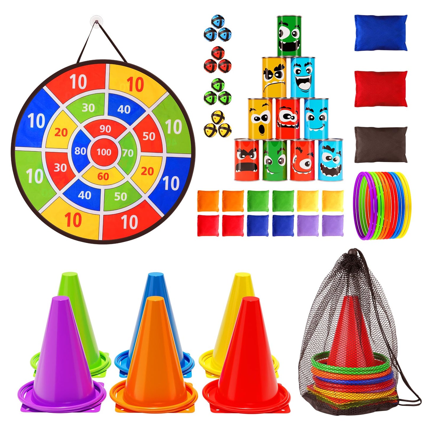 Carnival 3-in-1 Party Game Set - 58 ct