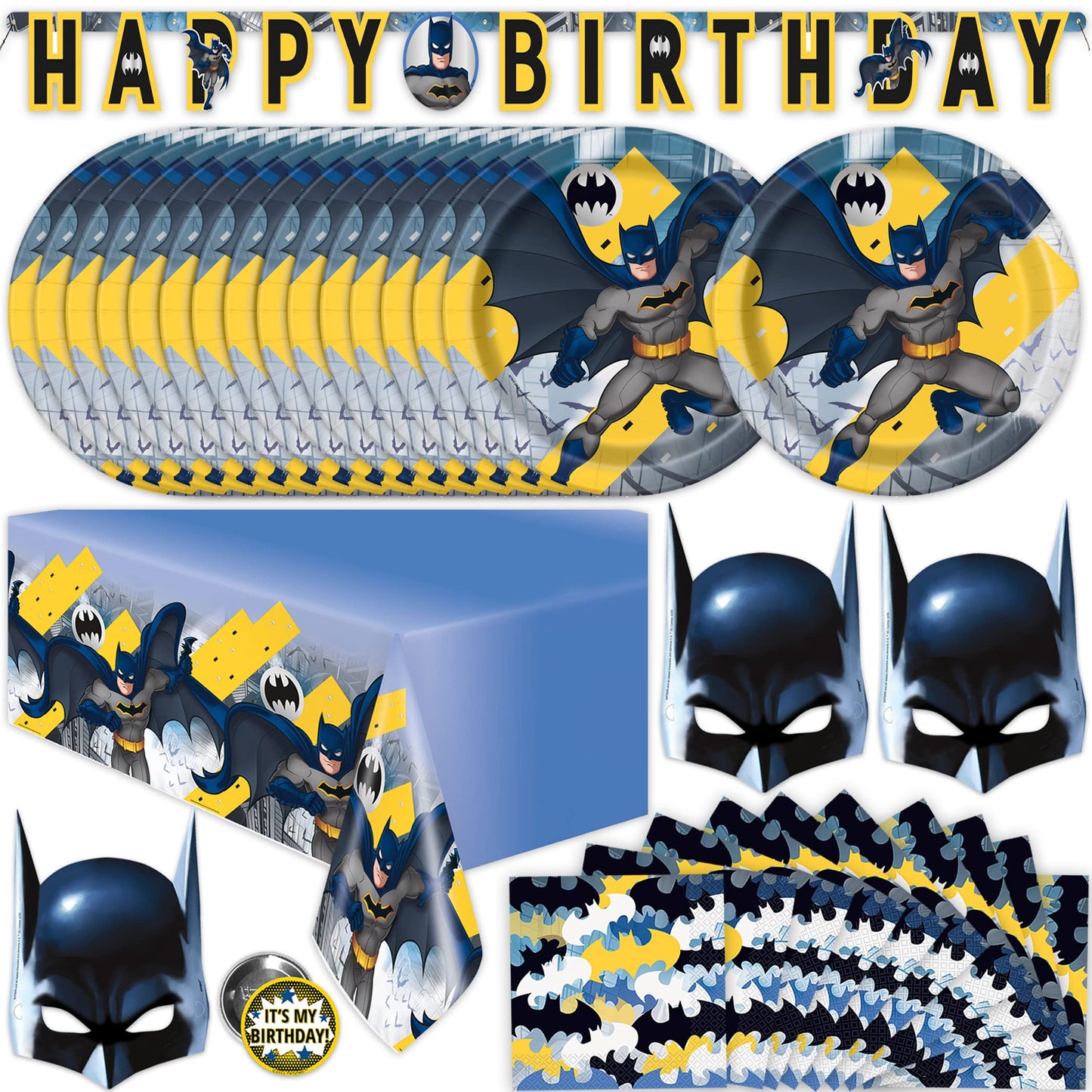 Dark Knight Birthday Party Supplies Complete Kit