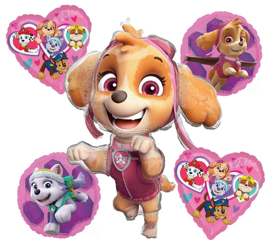 Sky & Everest Girl Birthday Balloon Bouquet