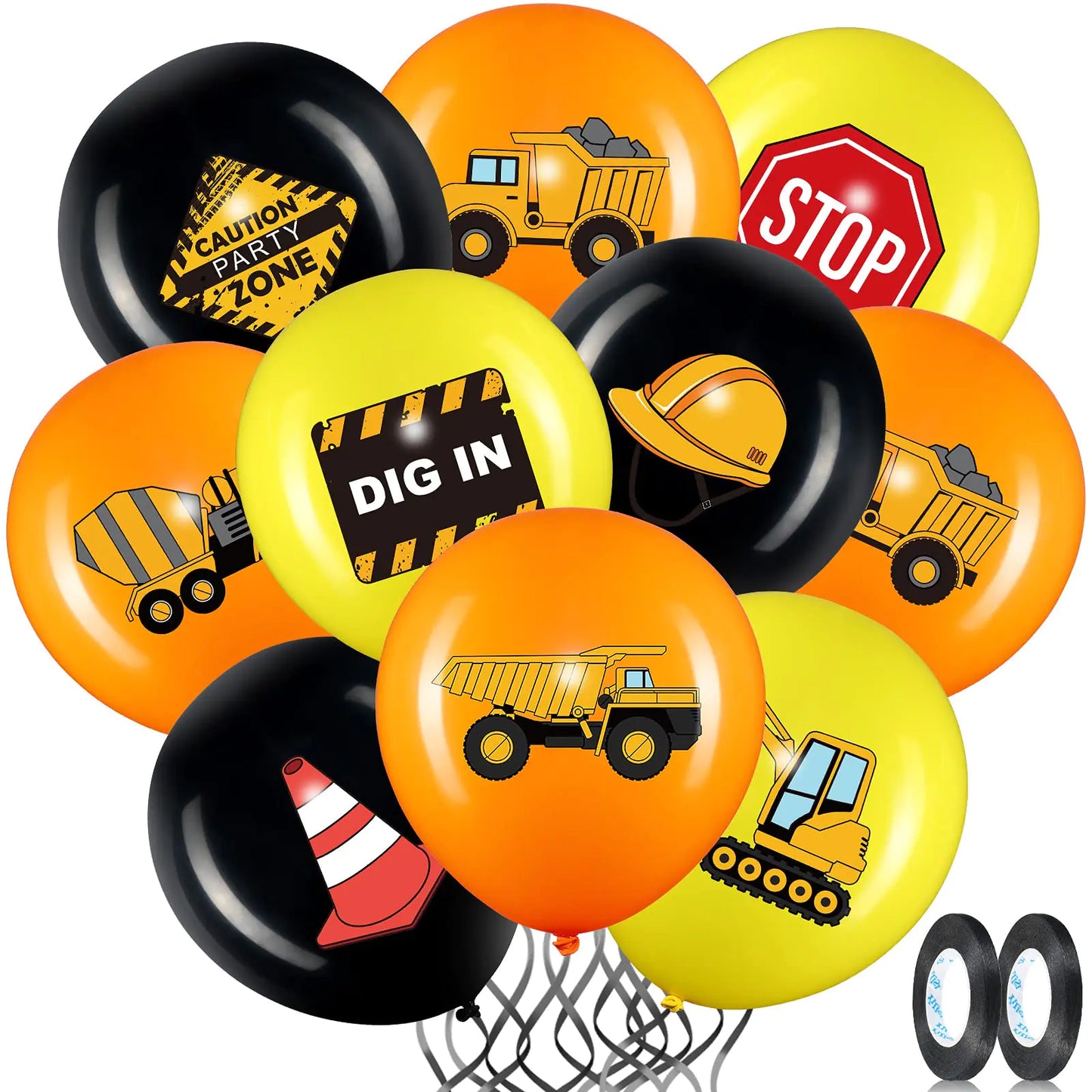 Construction Theme Balloon Set - 45 ct