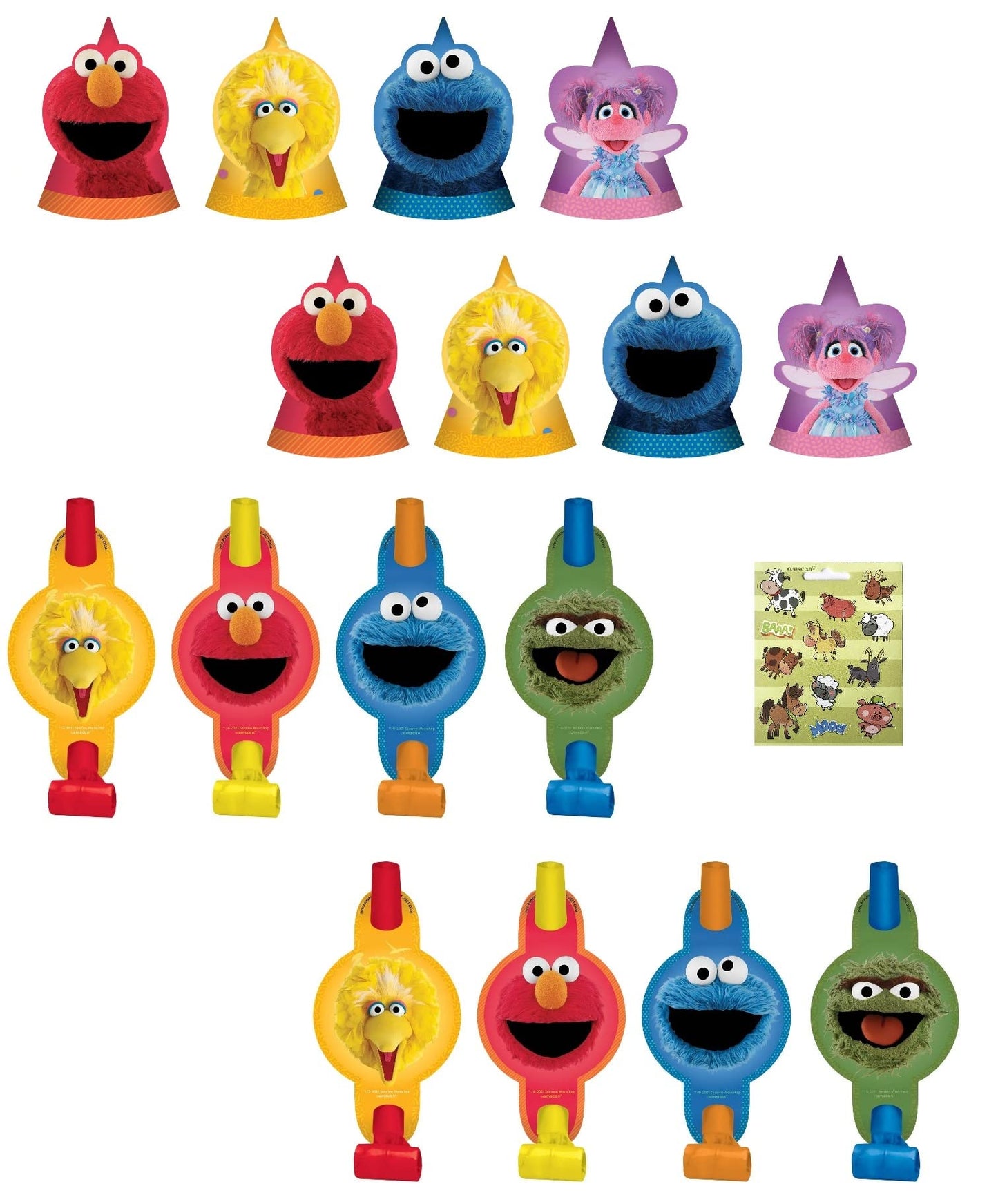 Red Monster Character Birthday Party Supplies Bundle