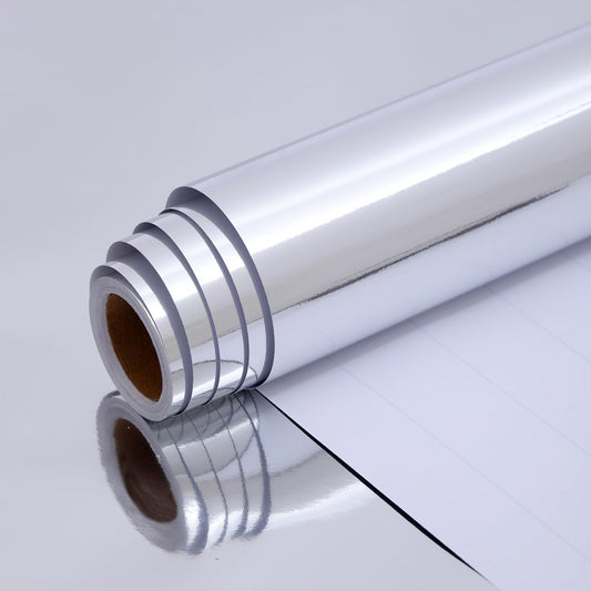 Silver Metallic Wrapping Paper Roll Gift Wrap