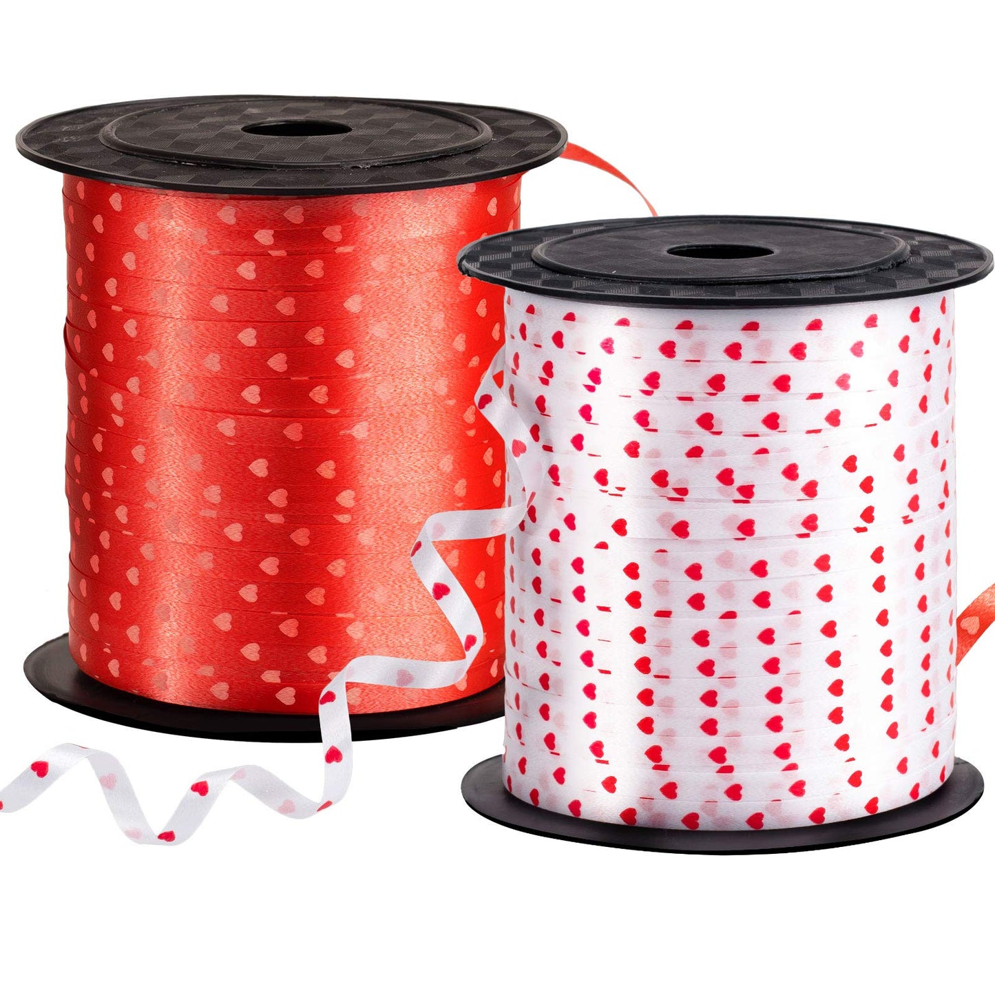 Valentines Decorative Heart Curling Ribbon