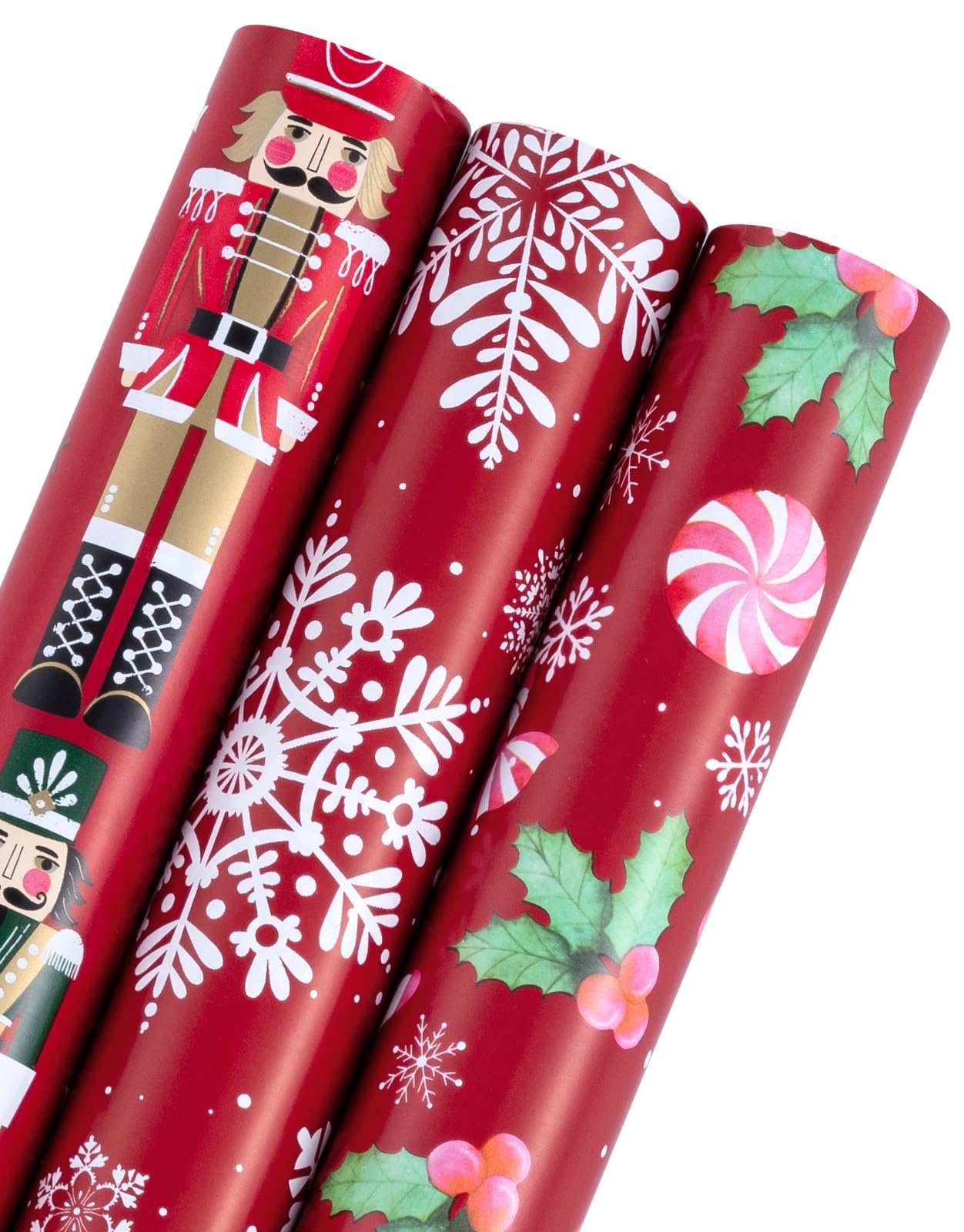 Christmas Wrapping Paper Rolls - 3 ct