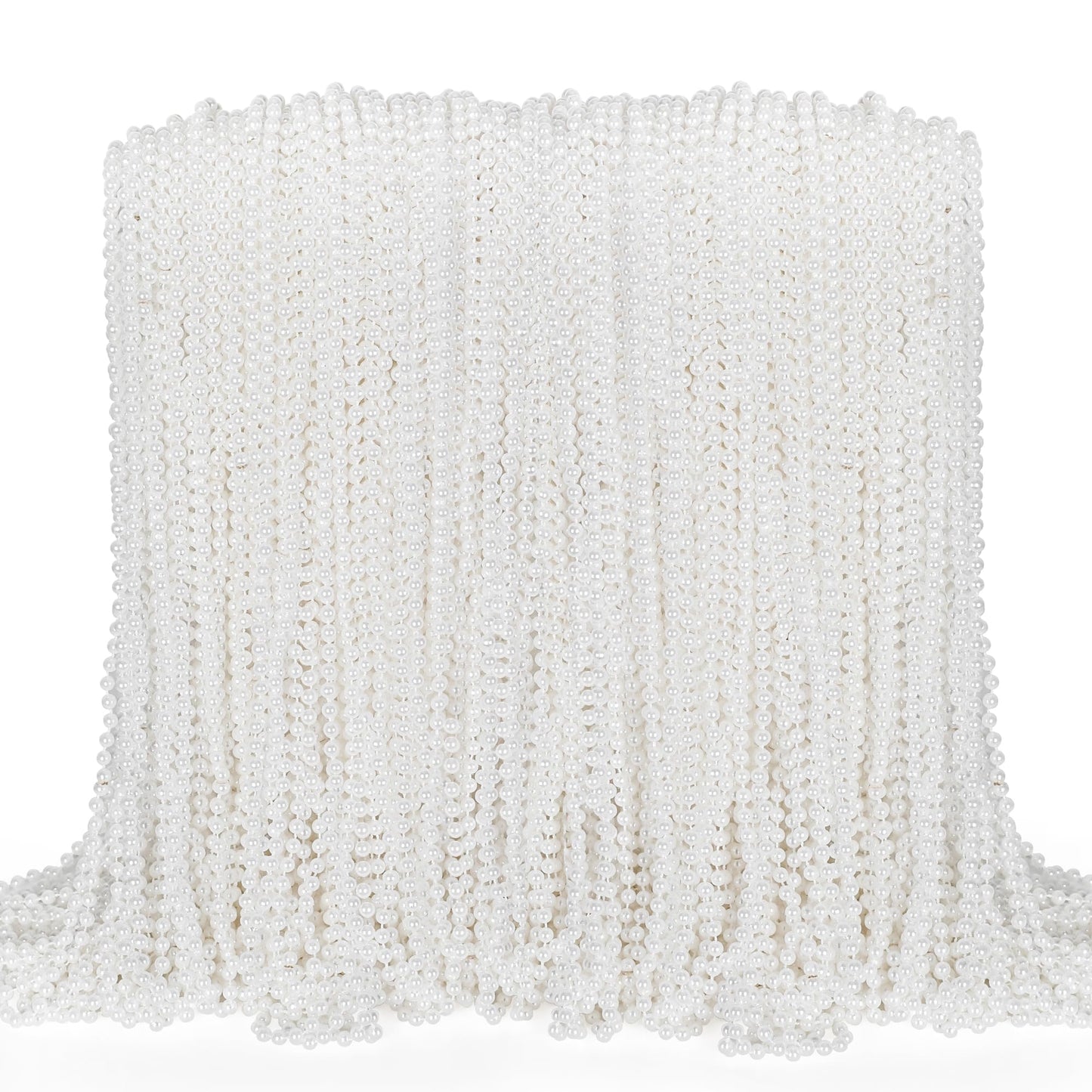 White Bead Necklaces Party Favours – 100 Pack