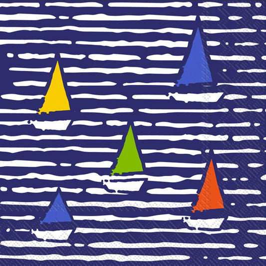 Waterline Boats Cocktail Napkins – 20 Pack, 5 x 5 Inch