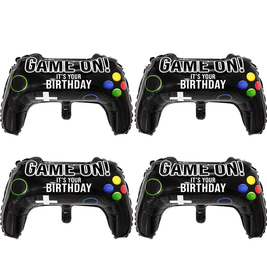 Game On Video Game Controller Foil Balloons – 4 Pack, 23.6 Inch