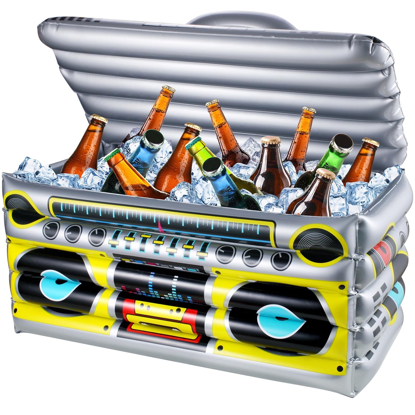 Inflatable Boombox Radio-Style Party Drinks Cooler – 80s & 90s Party