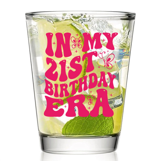 21st Birthday Pink Shot Glass – Fun 21st Birthday Gift