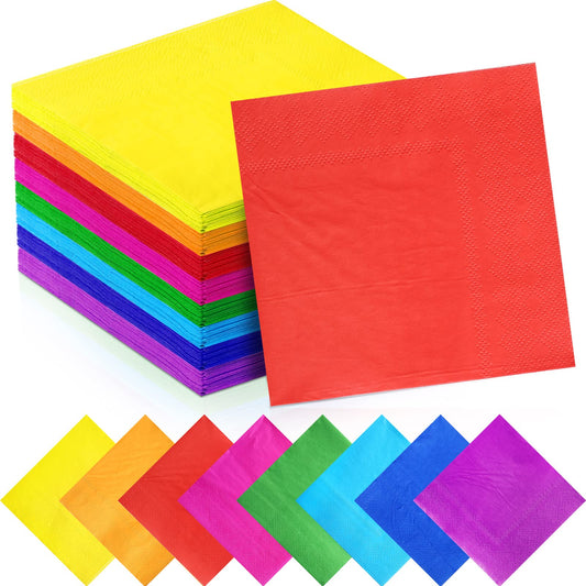 Rainbow Cocktail Napkins - 320 ct