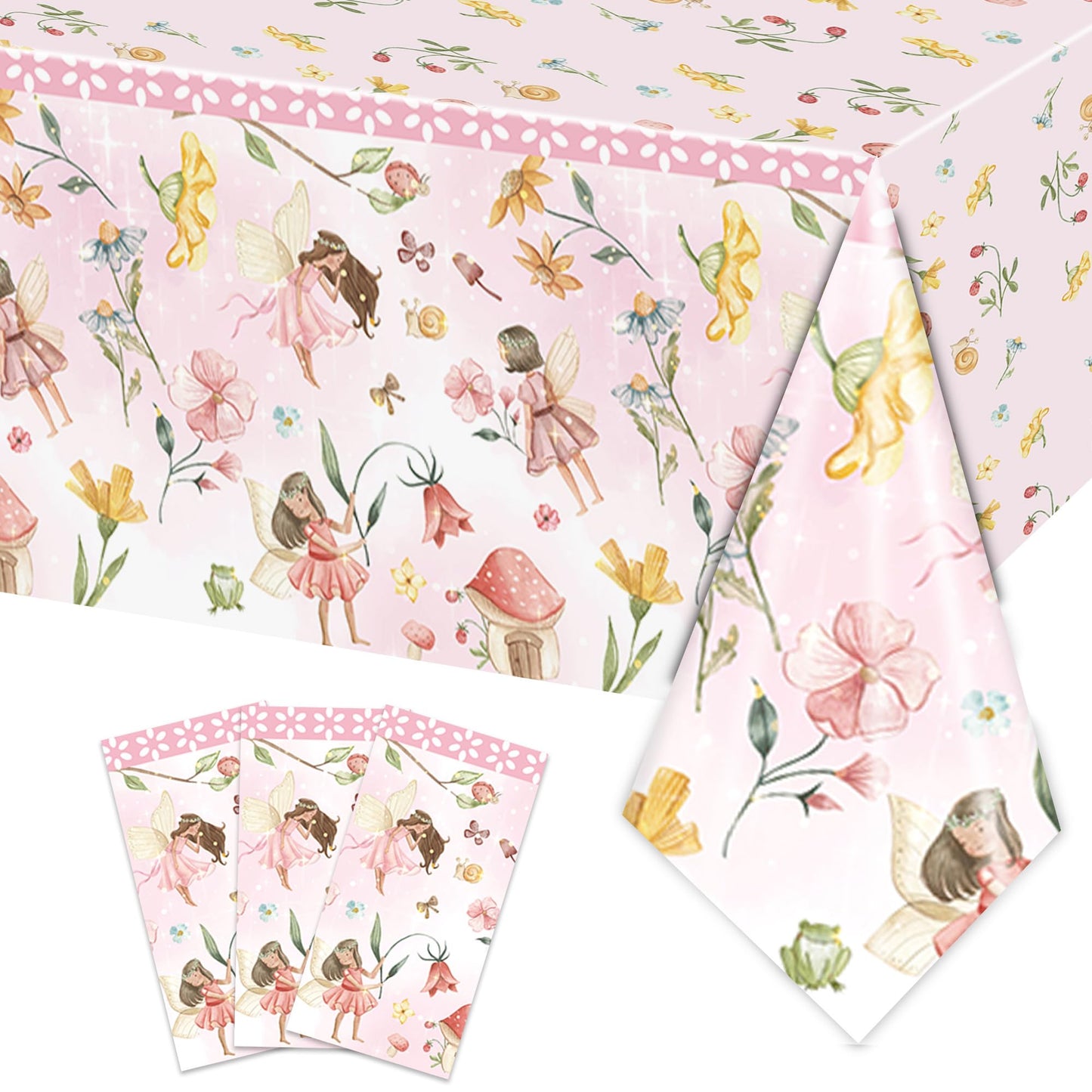 Fairy Plastic Tablecloth - 3 ct