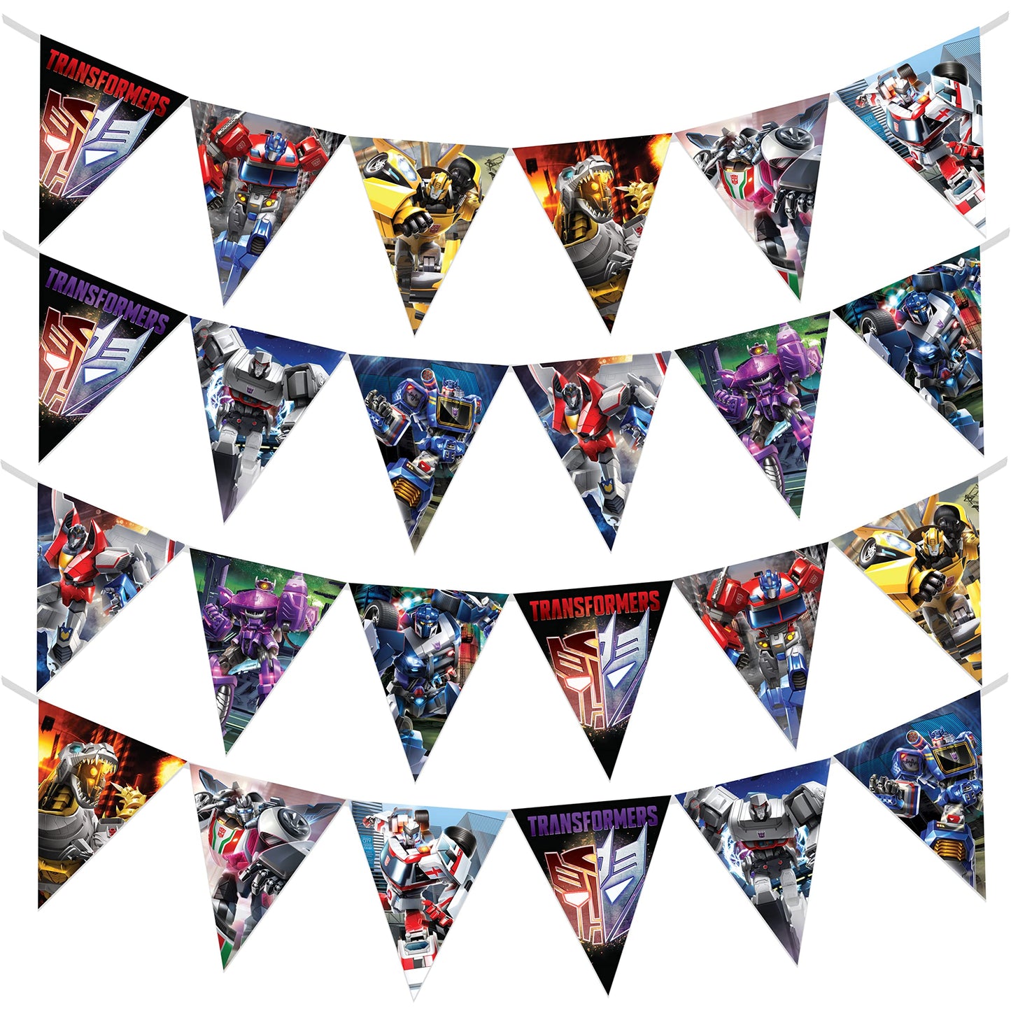 Robot in Disguise Birthday Pennant Banners – 2 Pack