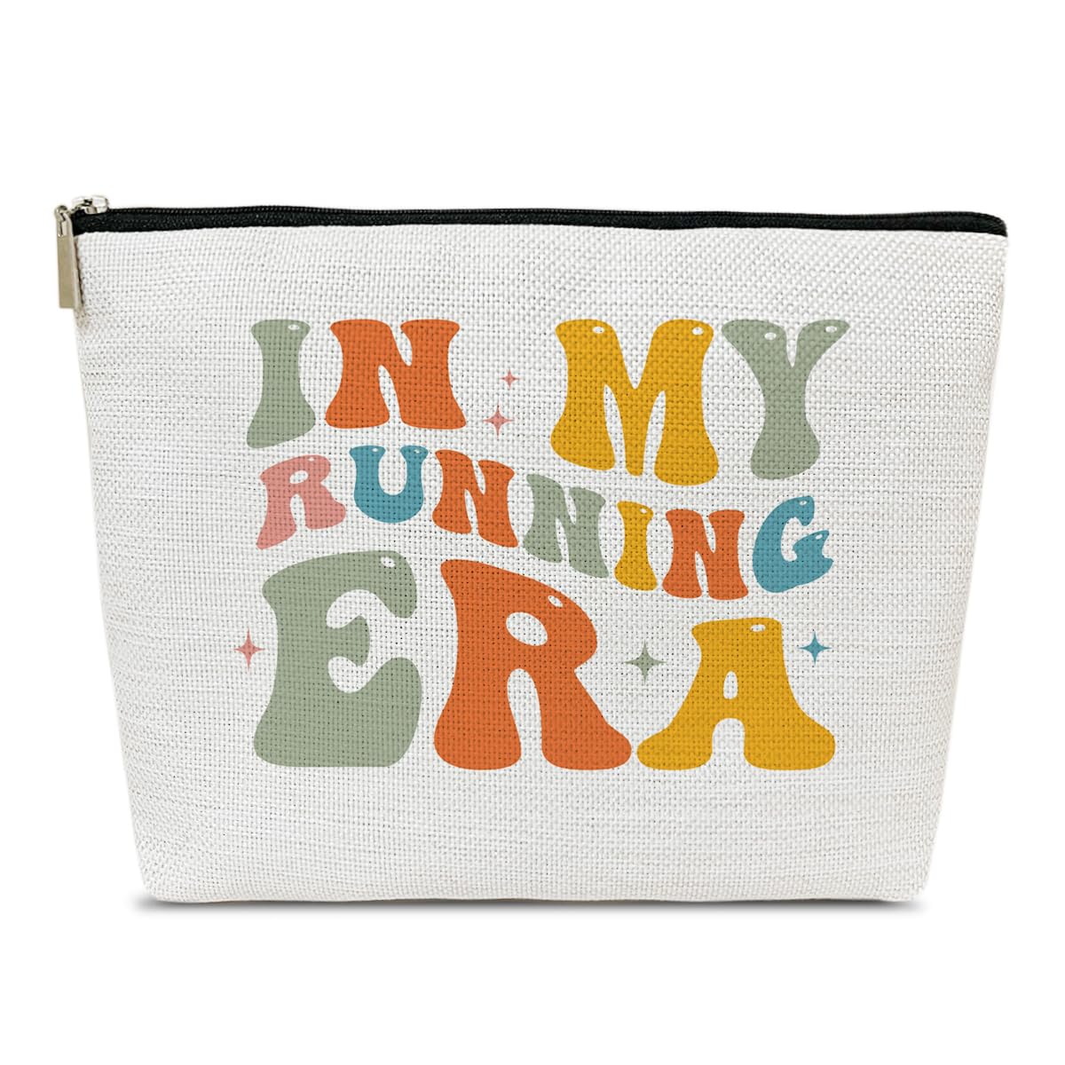 Ythuil Running Gifts Makeup Bag In My Running Era Bag Women Cosmetic Bag for Purse Gift for Running Lovers Runner Running Gifts Bag