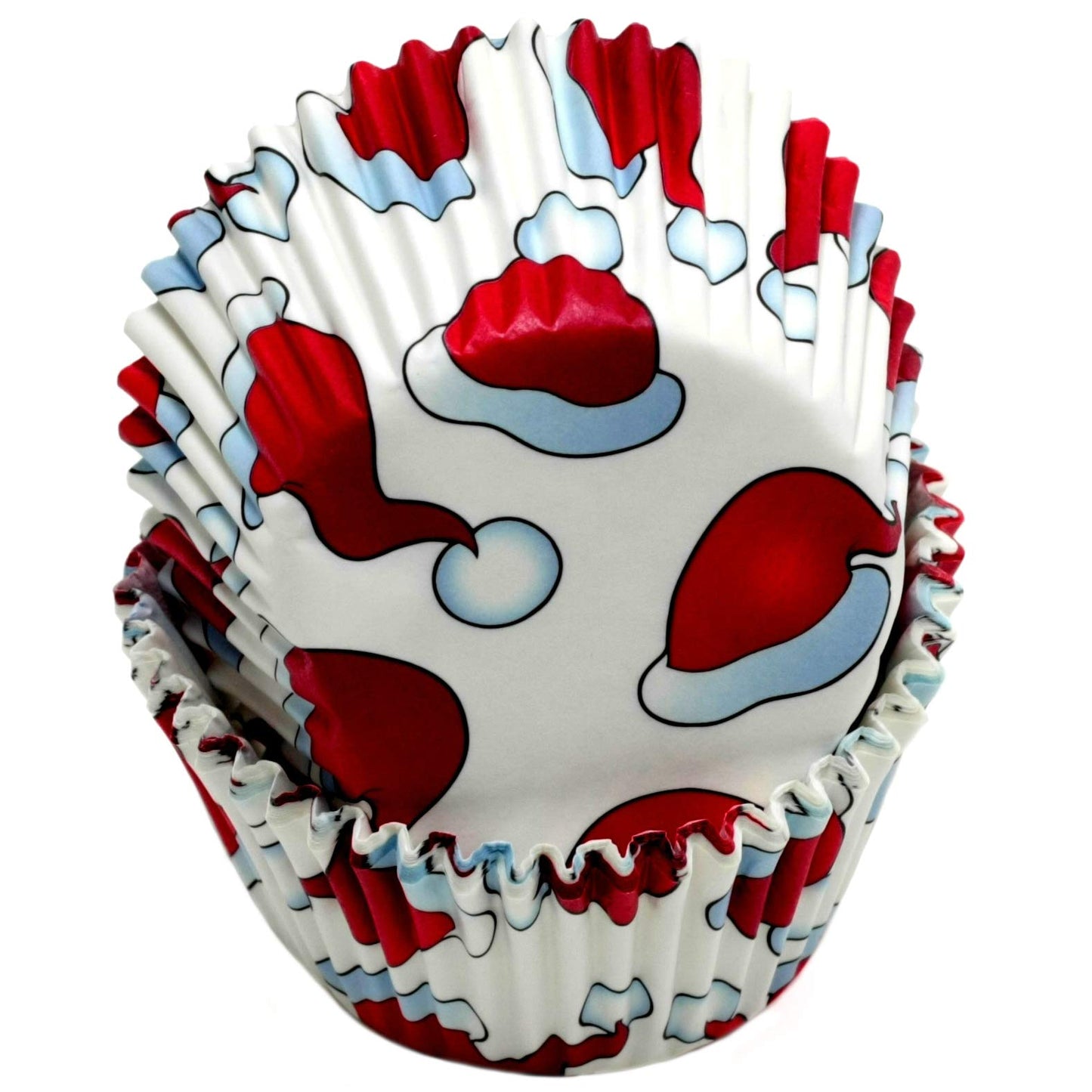 Chef Craft Paper Patterned Cupcake Liners 50 count White/Red
