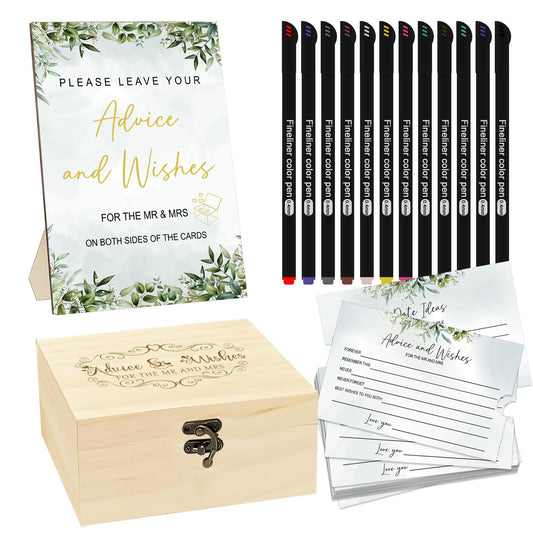 Bridal Shower Advice & Wishes Game Set – 134 Piece