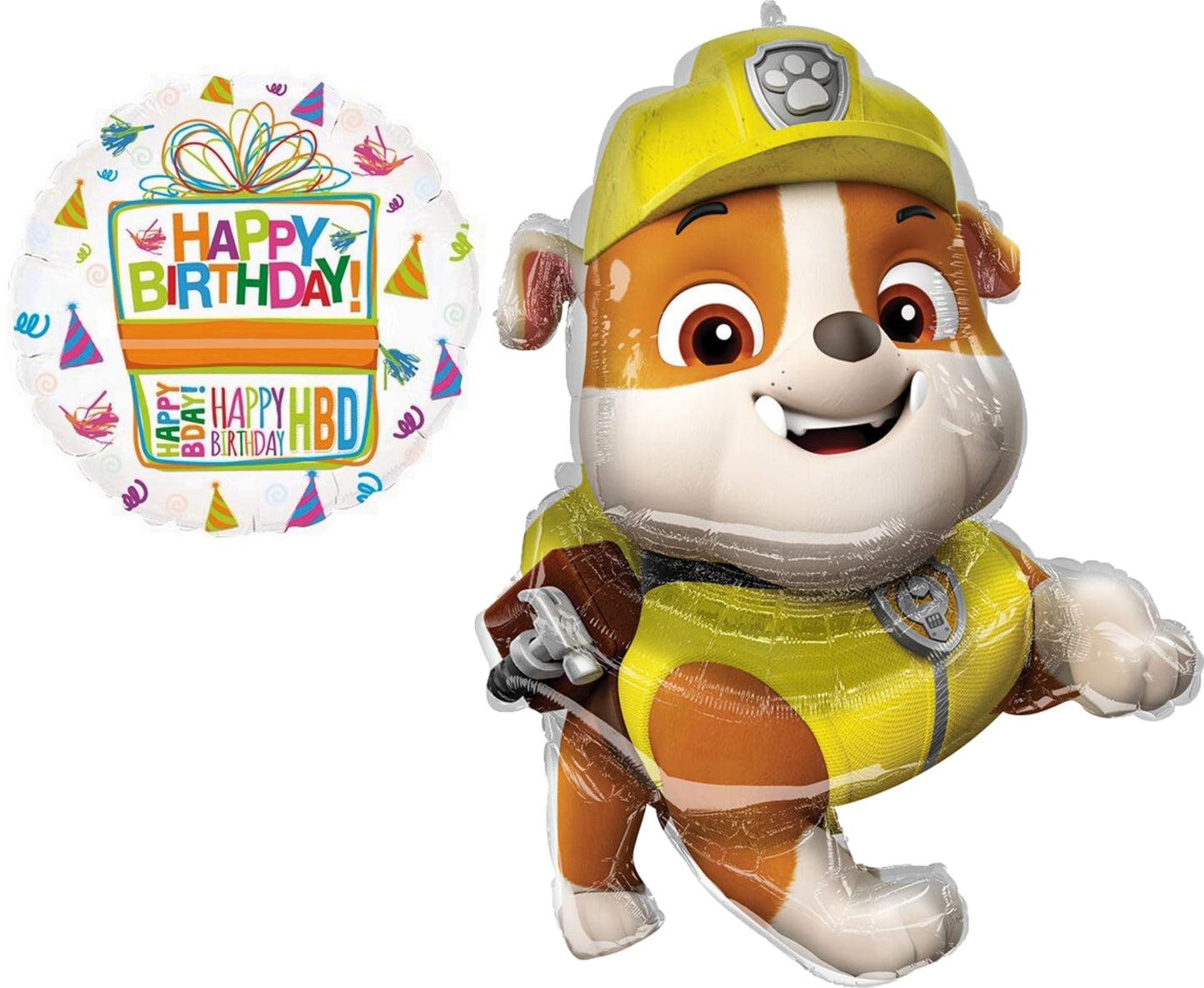 Rubble Construction Dog 32 Inch Supershape Foil Balloon Set