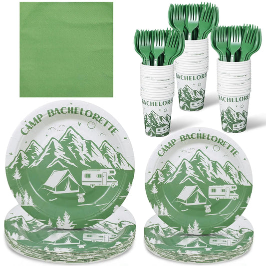 Camp Adventure Disposable Dinnerware Set