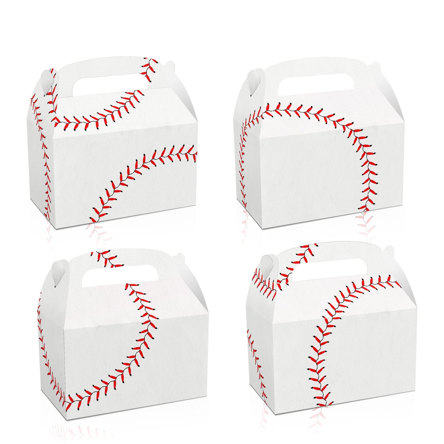 Baseball Party Favor Gable Boxes – 12 ct