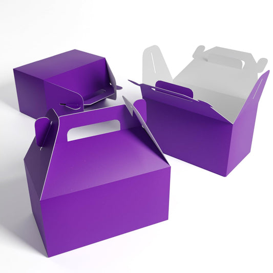 Purple Party Favor Gable Boxes – 24 ct