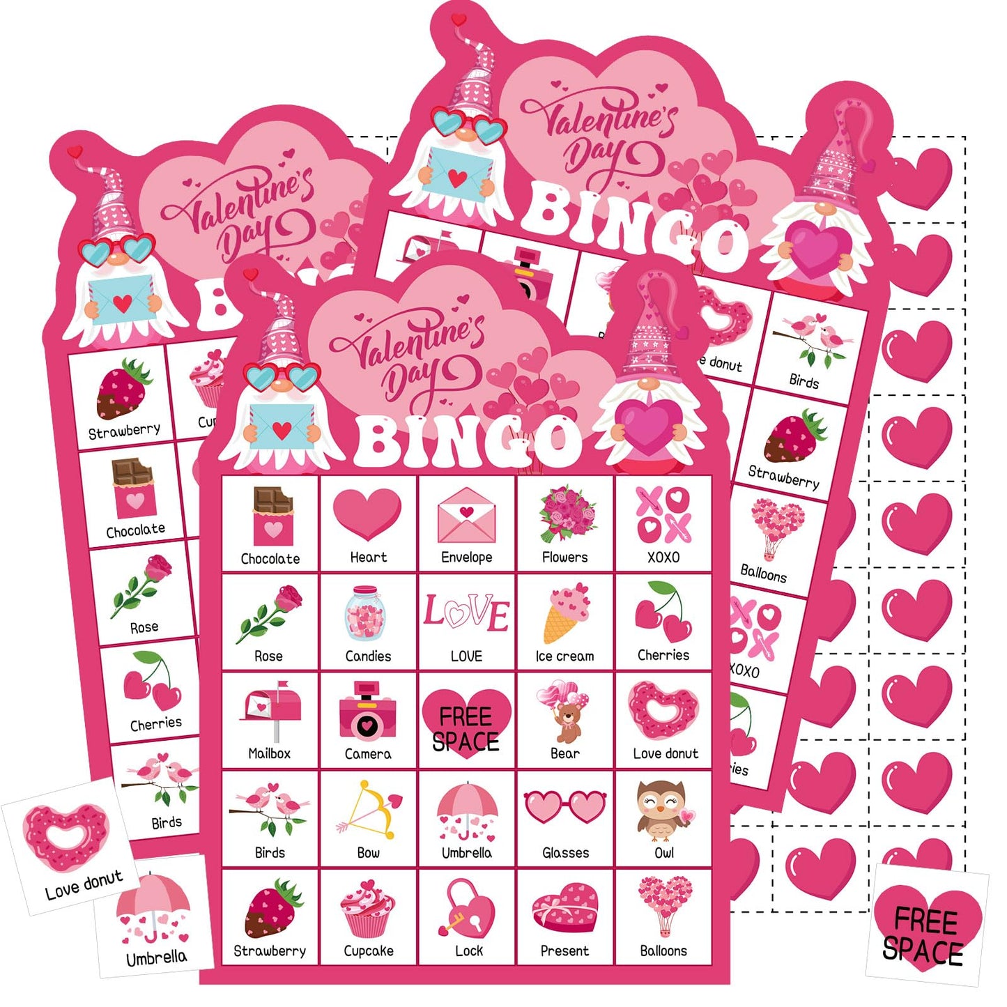 Valentine's Day Bingo Game Set
