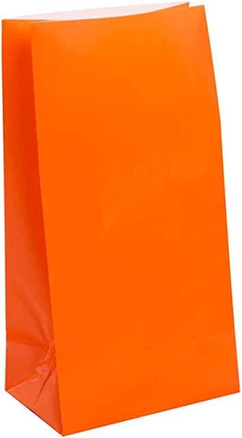 Orange Paper Favor Bags - 50 ct