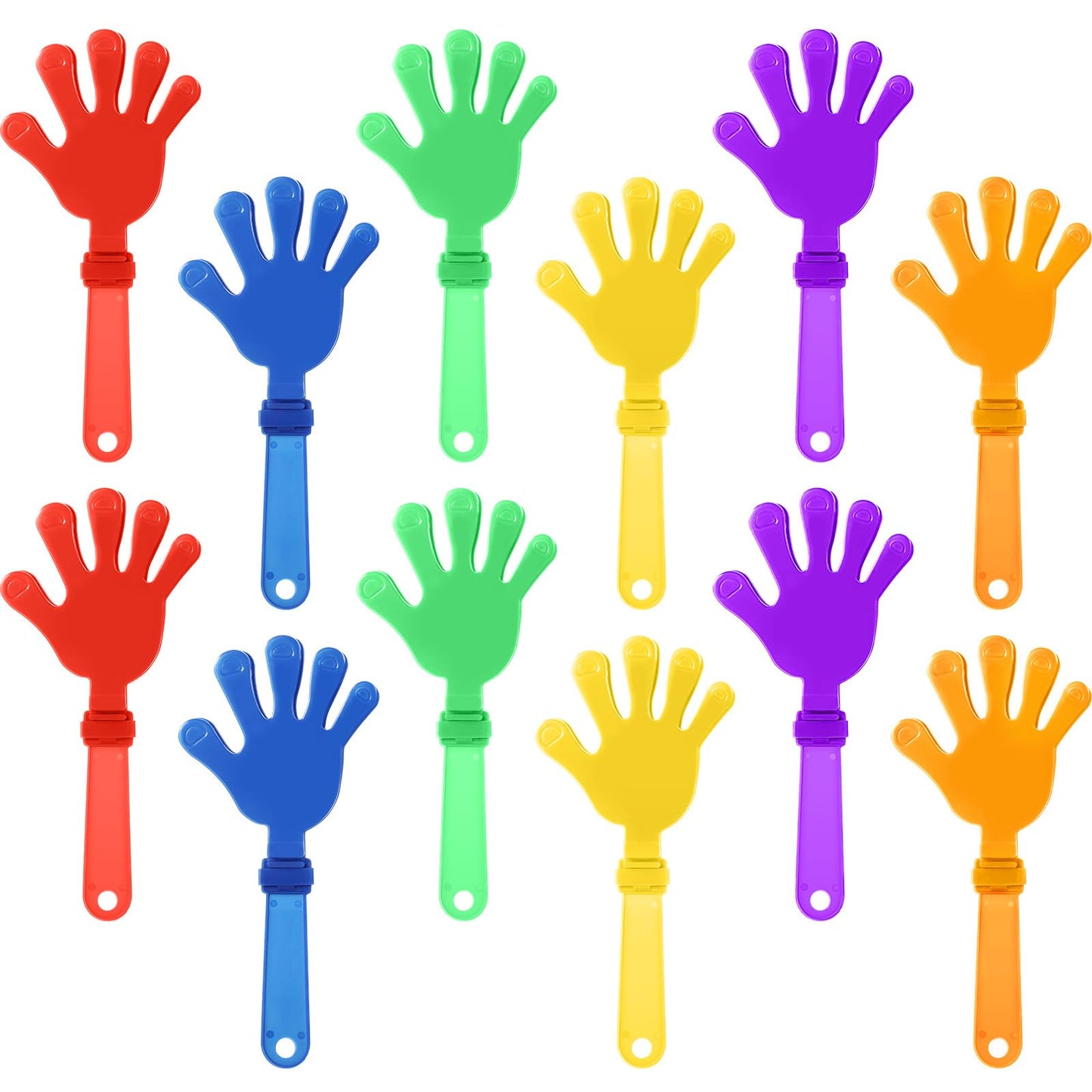 Colourful Hand Clappers Party Favours – 12 Pack