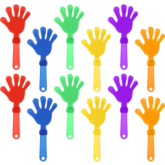 Colourful Hand Clappers Party Favours – 12 Pack