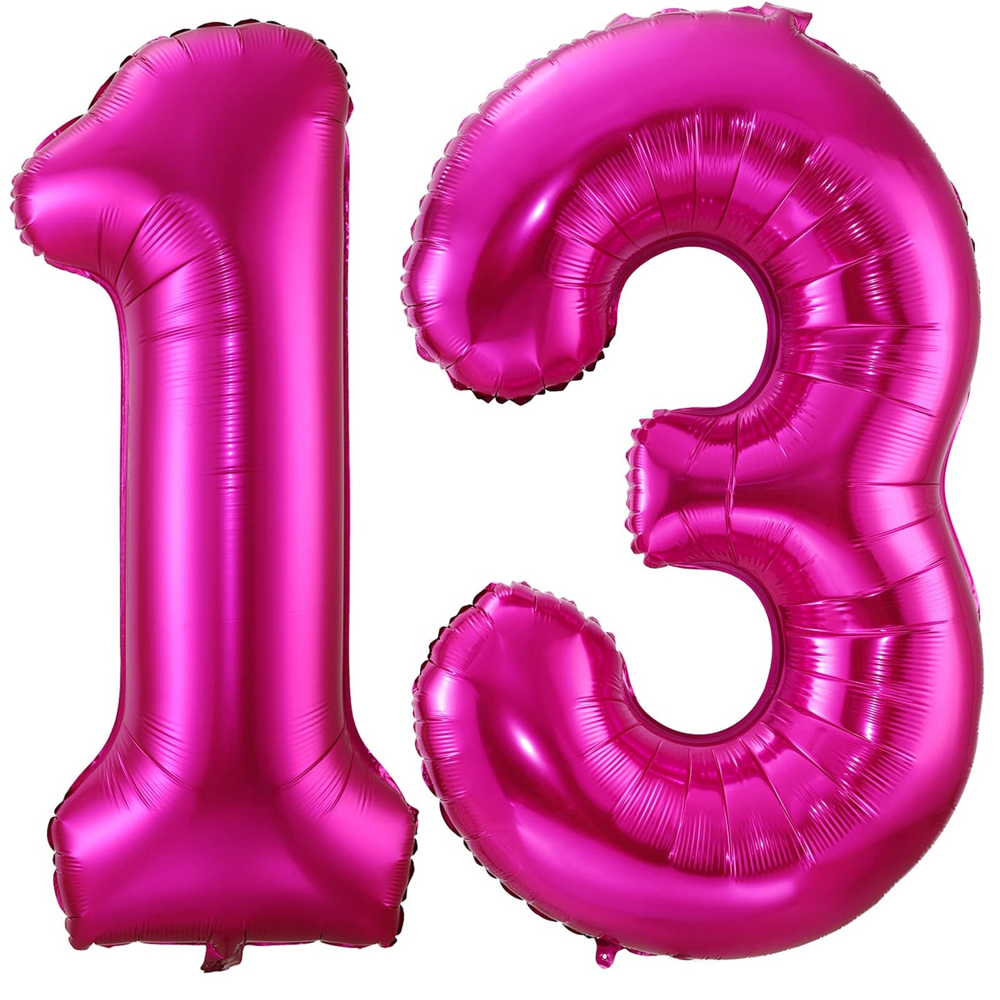 Hot Pink Number 13 Giant Foil Balloon - 40 Inch
