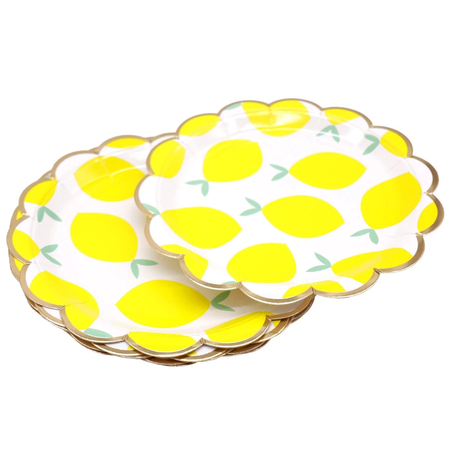 Lemon Summer Dessert Plates 7 Inch – 40 Pack