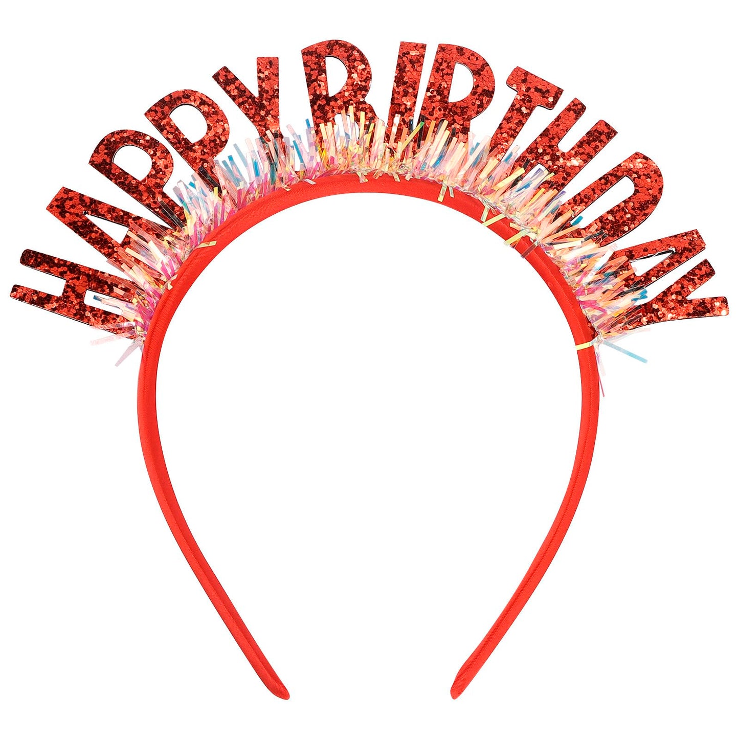 Red Glitter Birthday Headband