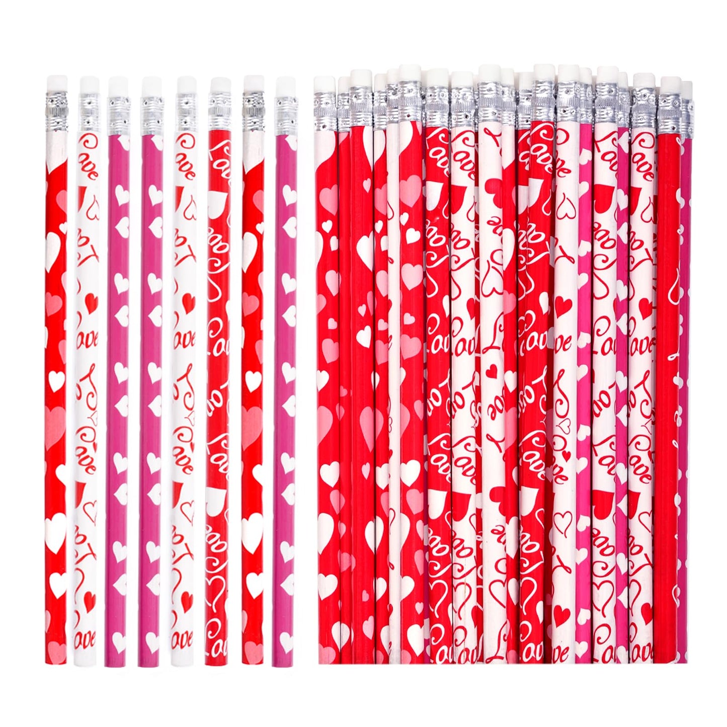 Valentines Day Pencils Heart Pattern Party Favors