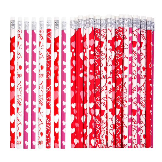 Valentines Day Pencils Heart Pattern Party Favors