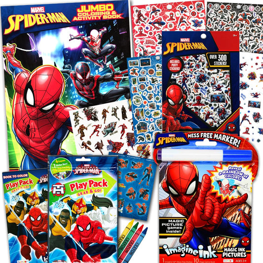 Spider Superhero Character Activity & Coloring Book Bundle