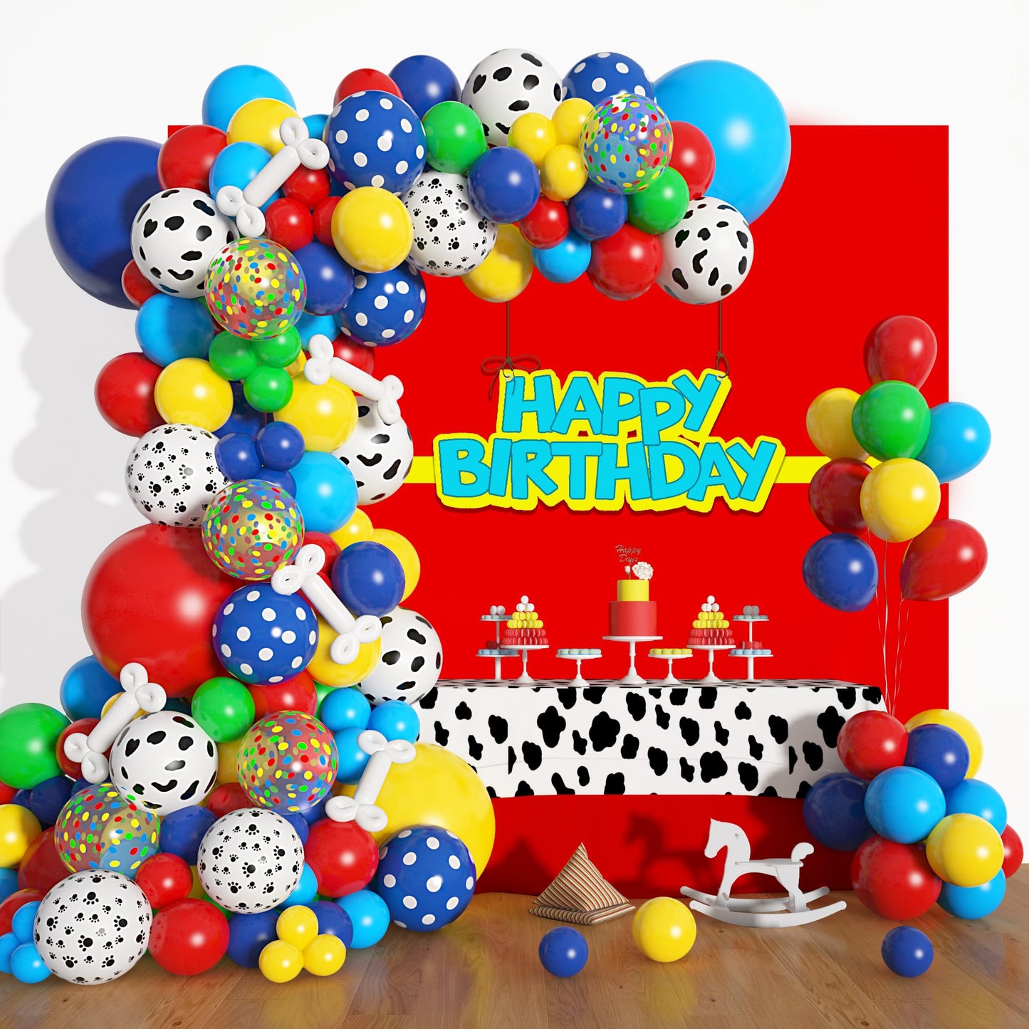 Paw Print Balloon Garland Kit – 155 Piece