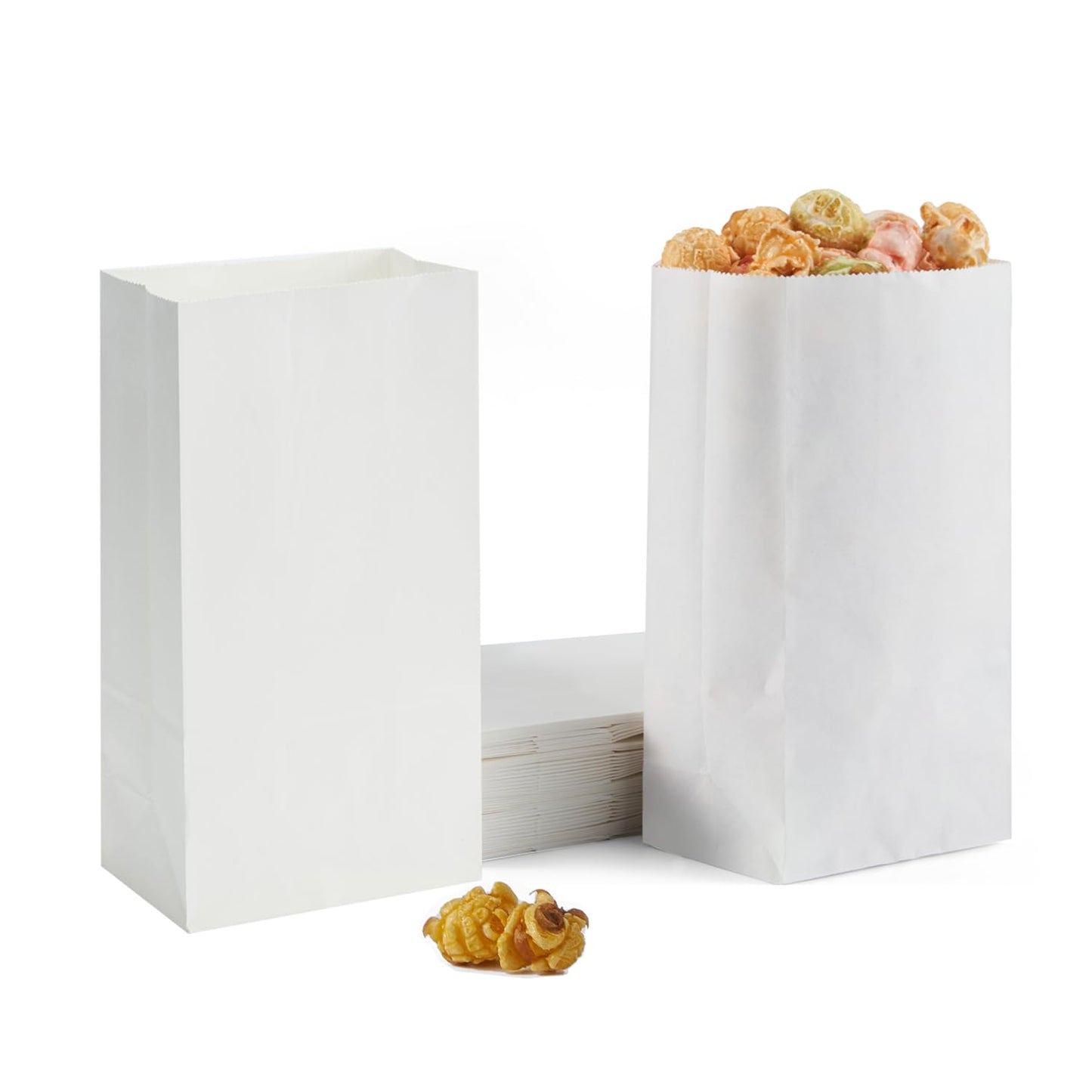 White Paper Favor Bags - 40 ct